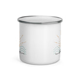 Stylish "Lake Life" Artwork Design Camper Mug